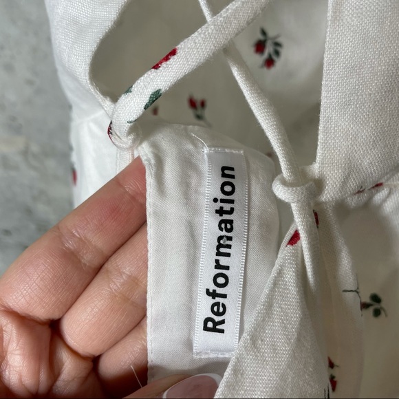 Reformation Lianne Linen Dress sz 0 - Picture 9 of 14